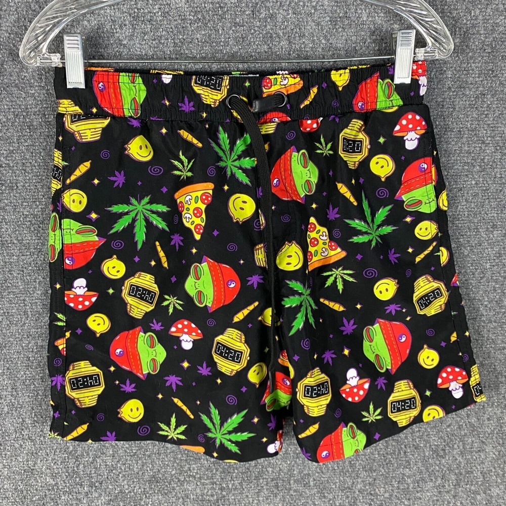Kronic Swim Shorts Men's Medium 100%‎ Polyester Stretch Multicolor M